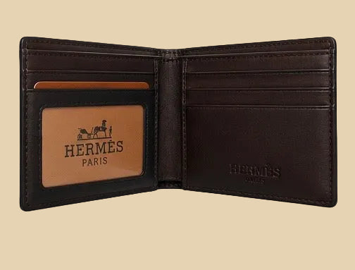 محفظة Hermès Paris جلد طبيعي