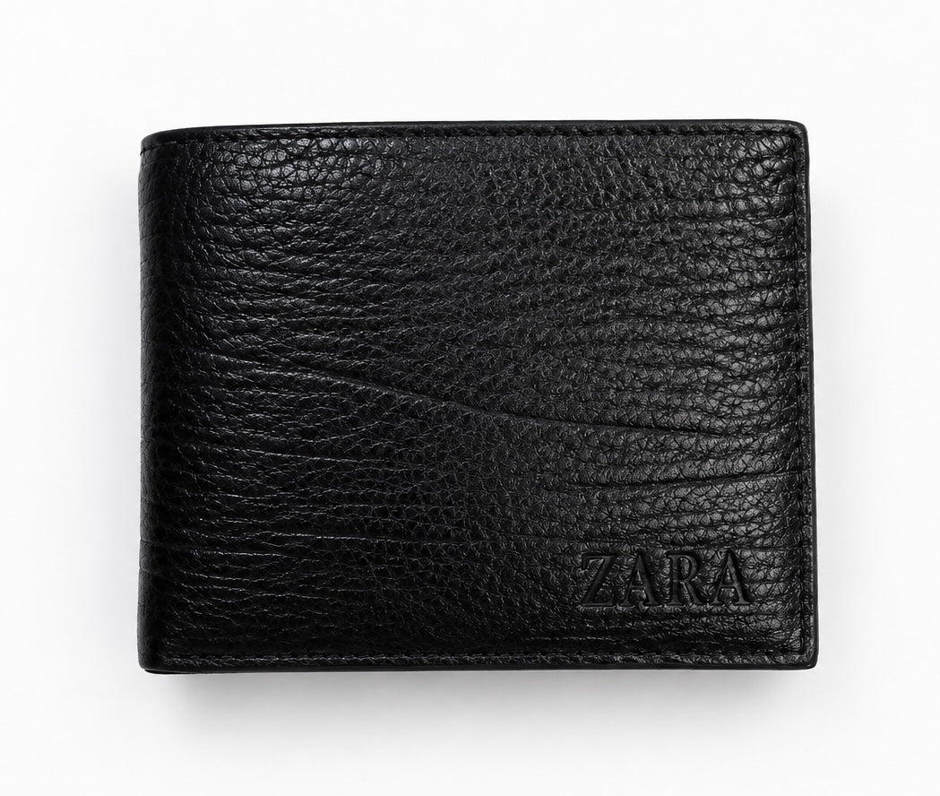 محفظة Zara جلد أسود