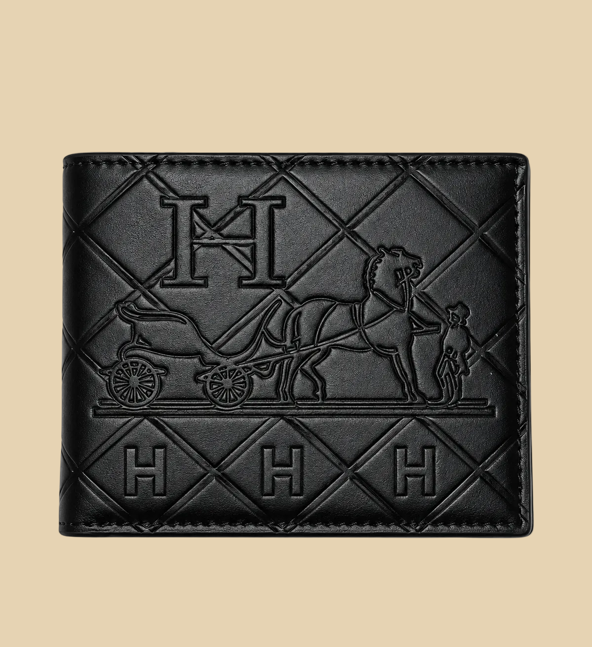 محفظة Hermès Paris جلد طبيعي