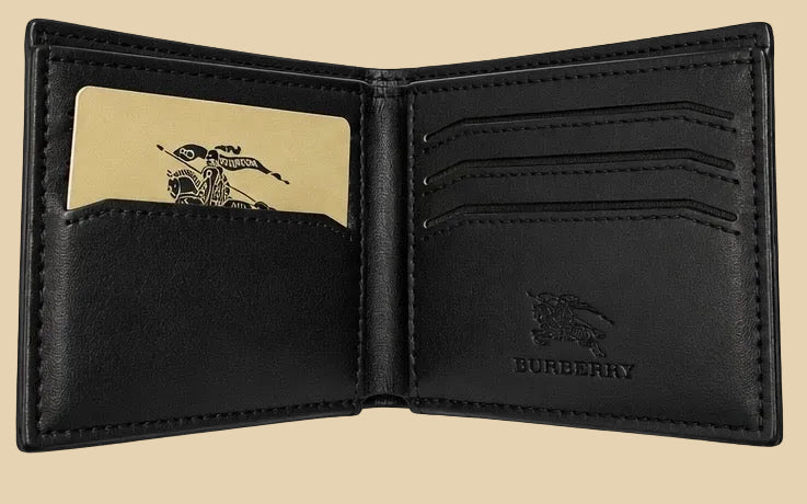 محفظة Burberry جلد طبيعي