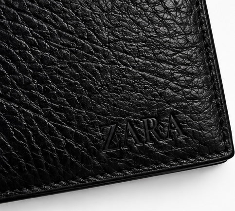 محفظة Zara جلد أسود
