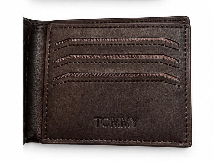 محفظة Tommy Hilfiger جلد طبيعي