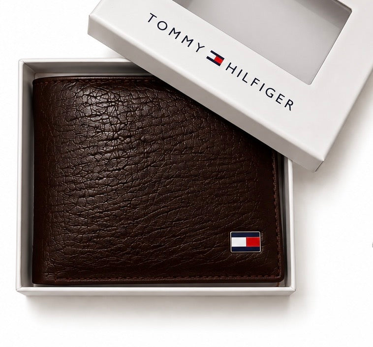 محفظة Tommy Hilfiger جلد طبيعي